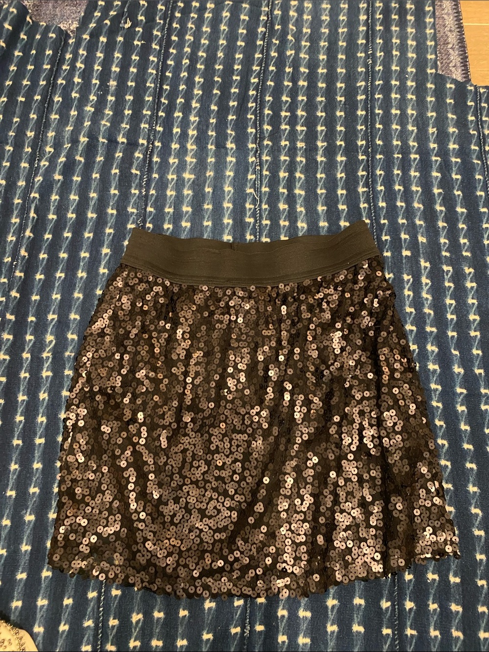 Eight Sixty Black Sequin Mini Skirt